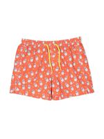 MC2 Saint Barth Kids short de bain à imprimé graphique - Orange