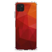 Shockproof Case voor Samsung Galaxy A22 5G Polygon Red