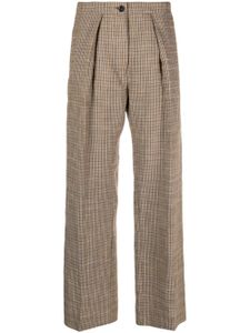 Acne Studios pantalon droit à rayures - Marron