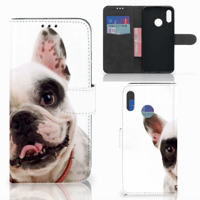 Huawei P Smart 2019 Telefoonhoesje met Pasjes Franse Bulldog