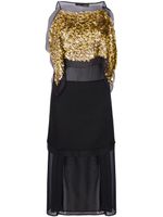 Proenza Schouler robe mi-longue à sequins - Noir