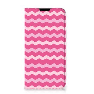 Apple iPhone 14 Plus Hoesje met Magneet Waves Pink