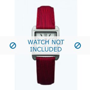 Tommy Hilfiger horlogeband TH-11-3-14-0617 - TH679300826 / BT679300826 Leder Rood 16mm + rood stiksel