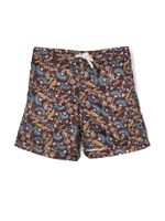 Bonpoint short de bain Ariel à fleurs - Marron