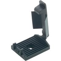 HellermannTyton FKH25-HIR-BK-C1 Schroefsokkel 151-16250 voor platte kabel, schokbestendig, zwart, 1 stuk