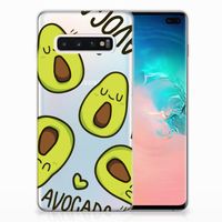 Samsung Galaxy S10 Plus Telefoonhoesje met Naam Avocado Singing