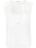 Brunello Cucinelli blouse à ornements métalliques - Blanc