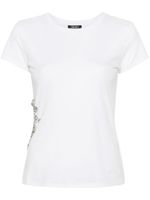 LIU JO t-shirt à ornements en cristal - Blanc