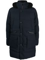 Woolrich veste boutonnée à capuche - Bleu