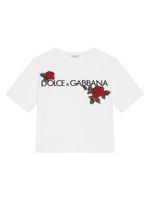 Dolce & Gabbana Kids t-shirt à logo imprimé - Blanc