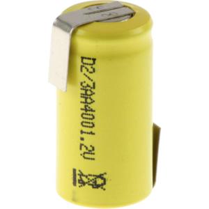 Mexcel D-2/3AA400 Speciale oplaadbare batterij 2/3 AA Z-soldeerlip, Flat-top NiCd 1.2 V 400 mAh