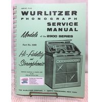 Wurlitzer 2900 Jukebox Models Service Manual