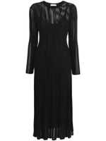 Ulla Johnson robe mi-longue Aliza en maille - Noir