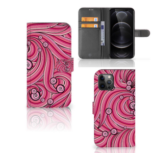 Apple iPhone 12 Pro Max Hoesje Swirl Pink