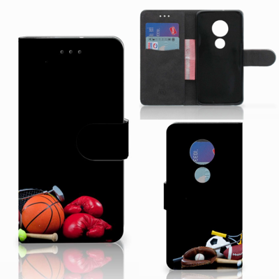 Motorola Moto G7 Play Wallet Case met Pasjes Sports Motorola Moto G7 Play Wallet Case met Pasjes Sports
