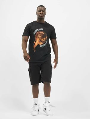 Mister Tee / t-shirt Burning Bball in zwart