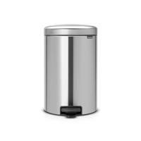 Brabantia NewIcon Prullenbak, Kunststof Binnenemmer, Matt Steel Fingerprint Proof, 20 Liter