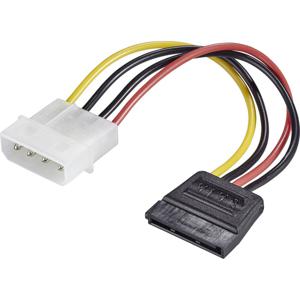 Renkforce Stroom Adapter [1x IDE-stroomstekker 4-polig - 1x SATA-stroombus] 0.12 m Zwart, Rood, Geel