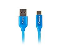 Lanberg CA-USBO-22CU-0005-BL USB-kabel, 0,5 m, USB 2.0, USB A, USB C, blauw
