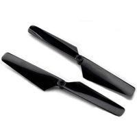 Rotor blade set, black (2)/ 1.6x5mm BCS (2) - thumbnail