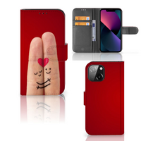 iPhone 13 Mini Wallet Case met Pasjes Liefde - Origineel Romantisch Cadeau - thumbnail