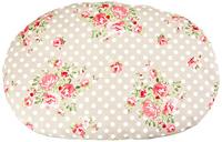 Trixie Kussen roos, 54 x 35 cm, Taupe/Wit