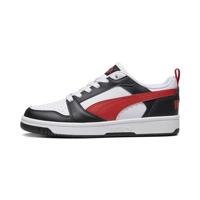 PUMA Unisex Rebound V6 Lo Jr Sneaker voor kinderen, Puma Wit voor alle tijden Rood Puma Zwart