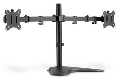 Digitus DA-90401 Monitor-tafelbeugel 2-voudig 38,1 cm (15) - 81,3 cm (32) Zwart, Zwart (mat) Draaibaar, In hoogte verstelbaar, Kantelbaar, Kantelbaar en