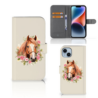 Telefoonhoesje met Pasjes voor iPhone 15 Plus Paard