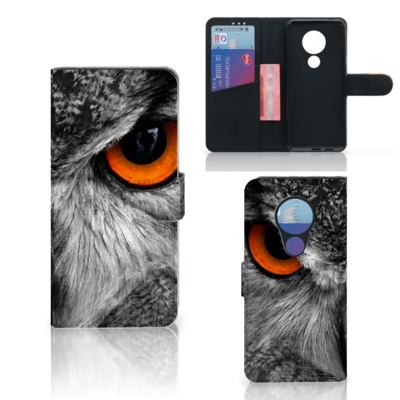 Nokia 7.2 | Nokia 6.2 Telefoonhoesje met Pasjes Uil