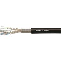 Helukabel 802168 Ethernetlkabel CAT 7e S/FTP 4 x 2 x 0.258 mm² Zwart per meter