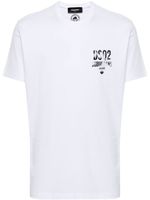 DSQUARED2 logo-print cotton T-shirt - Blanc