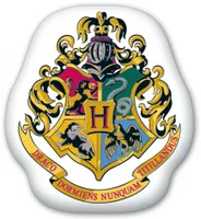 Harry Potter Hogwarts logo sierkussen wit 35X37 cm - thumbnail