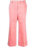 Alberto Biani pantalon de tailleur court à plis marqués - Rose