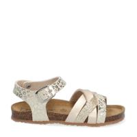 Est. 1842 sandalen met panterprint goud