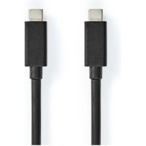 USB-Kabel | USB 3.2 Gen 2x2 | USB-C Male | USB-C Male | 100 W | 4K@60Hz | 20 Gbps | Vernikkeld | 1