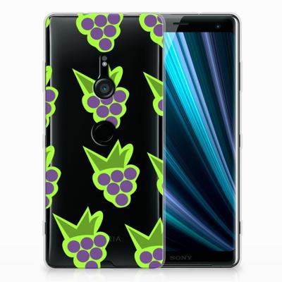 Sony Xperia XZ3 Siliconen Case Druiven