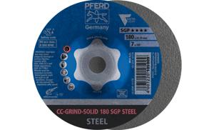 PFERD 64187180 CC-GRIND-SOLID 180 SGP STEEL Schuurschijf Diameter 180 mm Boordiameter 22.23 mm 10 stuk(s)