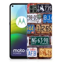 Motorola Moto G9 Power Siliconen Hoesje met foto Kentekenplaten