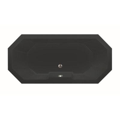 Ligbad Inbouw Xenz Sumba 1-2 Persoons Duobad 80x175x45cm Acryl Ebony Zwart Mat met Poten