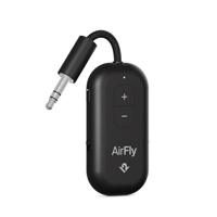 AirFly Pro 2 Bluetooth-adapter voor vliegtuig, paar van 2 AirPods of draadloze hoofdtelefoon, 3,5 mm AUX bluetooth-zender en ontvanger voor auto's, boten, loopbanden, tv's, essentieel
