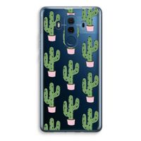 Cactus Lover: Huawei Mate 10 Pro Transparant Hoesje - thumbnail