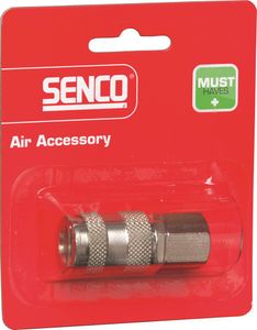 Senco koppeling uni / binnendraad NPT 1/4 blister à 1 stuks - 4000370