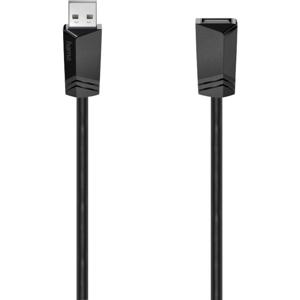 Hama USB-kabel USB 2.0 USB-A bus, USB-A stekker 5.00 m Zwart 00200621