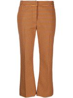 Marni pantalon court à motif pied-de-poule - Orange