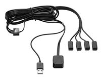 One For All - Aansluituitbreiding voor afstandsbedieningen - Besturing van maximaal 4 eindapparaten in gesloten kasten - Infrarood Splitter - Plug & Play - Zwart - URC1000