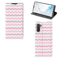 Samsung Galaxy Note 10 Hoesje met Magneet Waves Roze