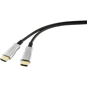 SpeaKa Professional SP-9019356 HDMI-kabel HDMI Aansluitkabel HDMI-A-stekker, HDMI-A-stekker 50.00 m Zwart 4K UHD, Afgeschermd