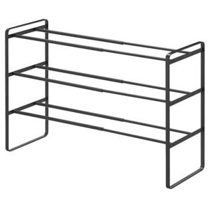 Yamazaki Schoenenrek Uitschuifbaar - Frame - 3 niveaus - Zwart