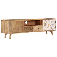 Tv-meubel 140x30x40 cm massief mangohout